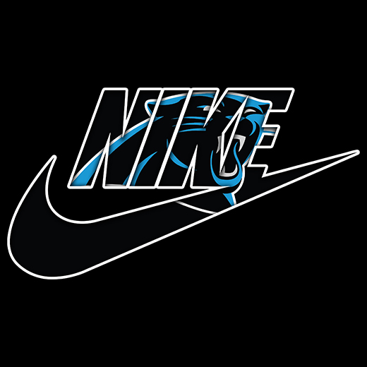 Carolina Panthers Nike logo iron on paper